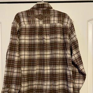 Harley Davidson flannel button up shirt